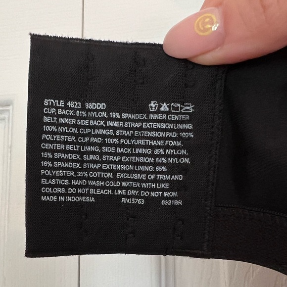 Playtex Women's Secrets Underwire Coverage Balconette T-Shirt Bra 36 DDD - Picture 2 of 4